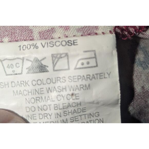 Fusion Boho Tribal Geometric Print Midi Dress M V-Neck 3/4 Sleeve - Picture 4 of 6